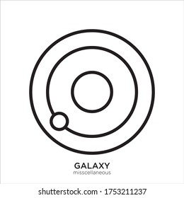 Vector template for miscellaneous planet icon