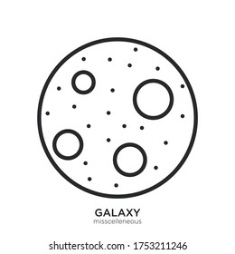Vector template for miscellaneous planet icon