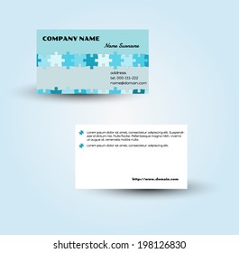 vector template of the modern business card