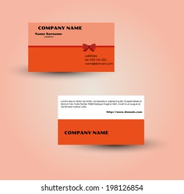 vector template of the modern business card