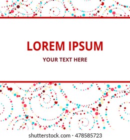 Vector template for modern design. Abstract pattern. Bright and attractive background. Use to design the presentation, cover, invitation.