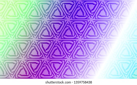Vector template with Modern geometrical abstract pattern. Gradient color.