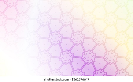 Vector template with Modern geometrical abstract pattern. Gradient color.