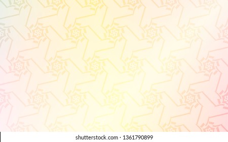 Vector template with Modern geometrical abstract pattern. Gradient color.