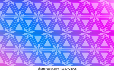 Vector template with Modern geometrical abstract pattern. Gradient color.