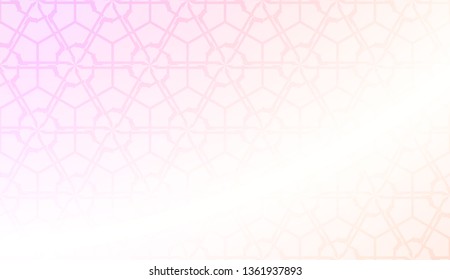 Vector template with Modern geometrical abstract pattern. Gradient color.