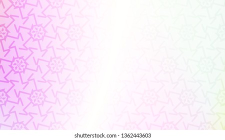 Vector template with Modern geometrical abstract pattern. Gradient color.