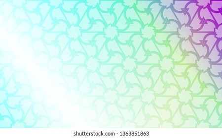 Vector template with Modern geometrical abstract pattern. Gradient color.