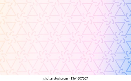 Vector template with Modern geometrical abstract pattern. Gradient color.