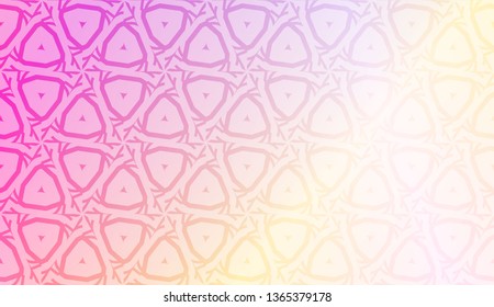 Vector template with Modern geometrical abstract pattern. Gradient color.