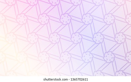 Vector template with Modern geometrical abstract pattern. Gradient color.