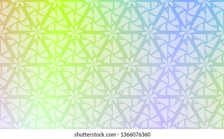 Vector template with Modern geometrical abstract pattern. Gradient color.
