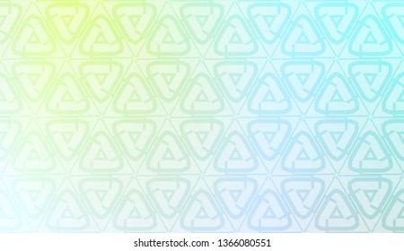Vector template with Modern geometrical abstract pattern. Gradient color.