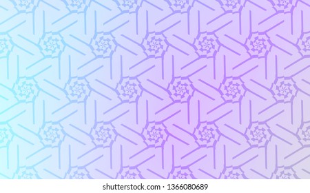 Vector template with Modern geometrical abstract pattern. Gradient color.