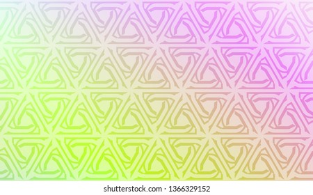 Vector template with Modern geometrical abstract pattern. Gradient color.
