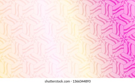 Vector template with Modern geometrical abstract pattern. Gradient color.