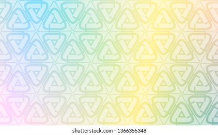 Vector template with Modern geometrical abstract pattern. Gradient color.