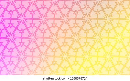 Vector template with Modern geometrical abstract pattern. Gradient color.