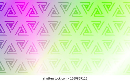 Vector template with Modern geometrical abstract pattern. Gradient color.