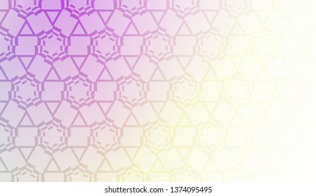 Vector template with Modern geometrical abstract pattern. Gradient color.