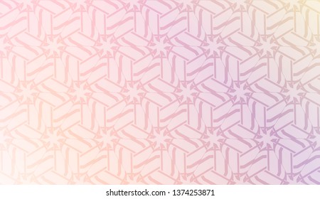 Vector template with Modern geometrical abstract pattern. Gradient color.