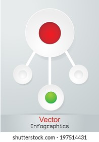 Vector template in modern style. For infographic and presentation.