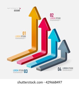 Vector template in modern style. For infographic and presentation