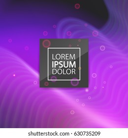 Vector template with neon colorful lines and space for text, you can use for poster,banner, greeting card cover, etc