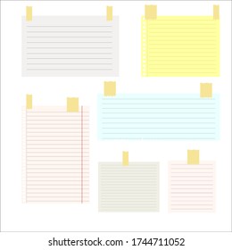 Vector Template Papier.  Isolierte Vektorgrafik