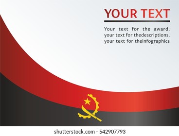 vector template for official papers, awards, descriptions of the flag and the national emblem of the Republic Of Angola