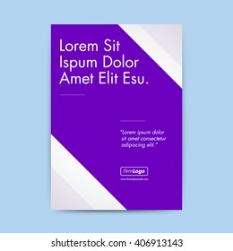 Vector template page design with marked space for images. Clean, modern, and professional corporate business document suitable for various purposes.