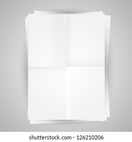 Vector template of a paper (poster, picture frame)