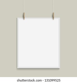 Vector template of paper sheet