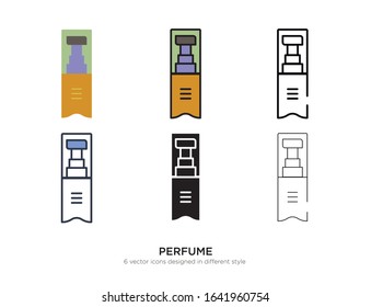 Vector template for perfume design 