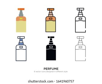 Vector template for perfume design 