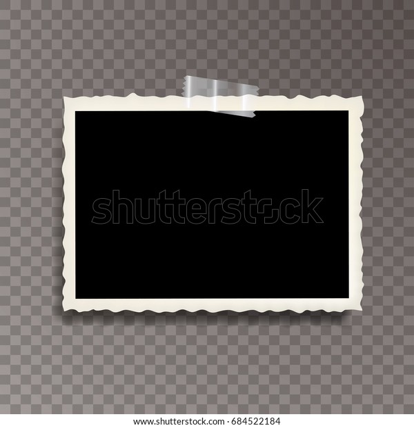 Vector Template Photo Frame Adhesive Tape Stock Vector (Royalty Free ...