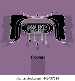 Vector template with place for your text. 