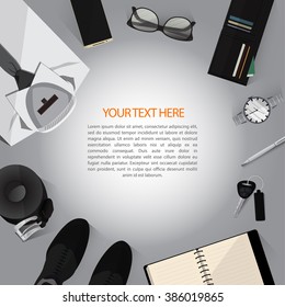Vector template with place for your text.business theme