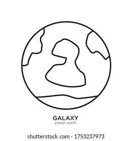 Vector template for Planet earth