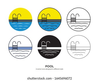 Vector template for pool design 