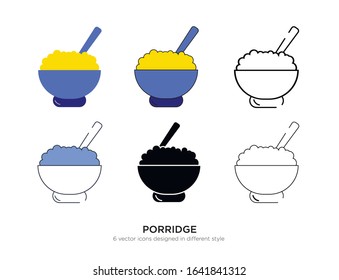 Vector template for porridge design 