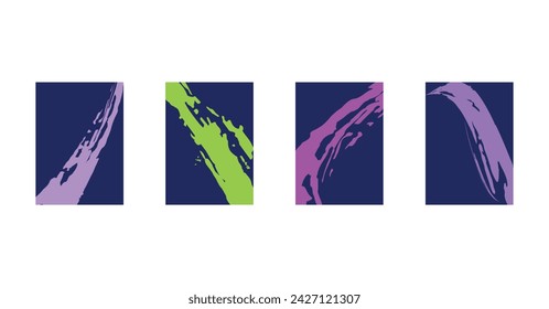 Vector template for poster, advertisement, banner, cover. empty blank background. Grunge background print. Artistic brush stroke on isolated background. EPS10

