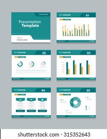 Vector template presentation slides background design.info graphs and charts . slides design.flat style.