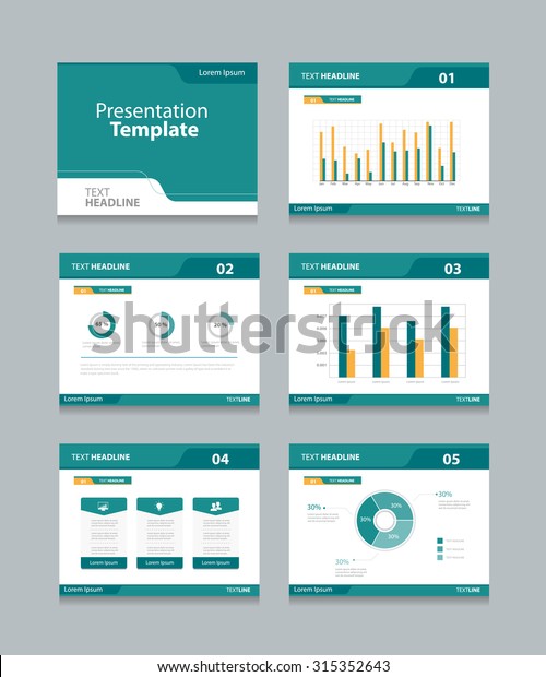 Vector Template Presentation Slides Background Designinfo Stock Vector ...