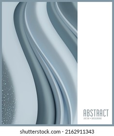 Plantilla de vectores para presentaciones, conceptos de negocio. Ola azul abstracta.
