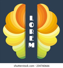 vector template for presentations, the layout of the printed page, the layout of the leaflets