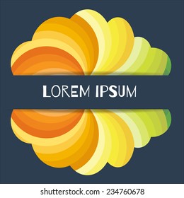 vector template for presentations, the layout of the printed page, the layout of the leaflets