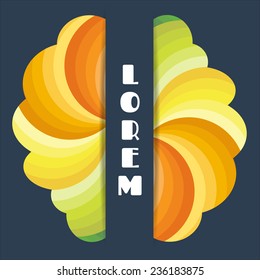 vector template for presentations, the layout of the printed page, the layout of the leaflets