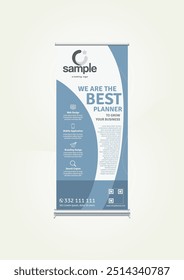 Vector Plantilla Roll-up diseño de Anuncio, fondo abstracto, tamaño del rectángulo, moderno x-Anuncio