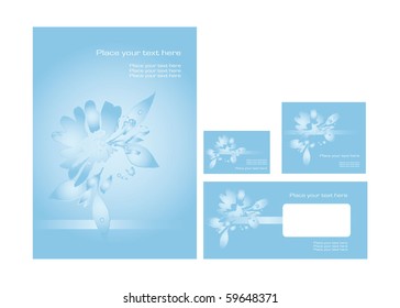 Vector template set for business artworks